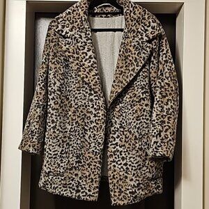 TOPSHOP Animal Print Jacket